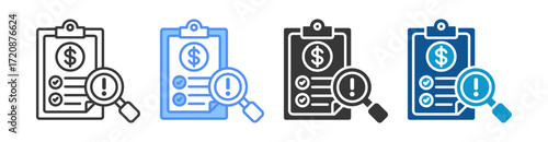 Estimate Icon Set Multiple Style Collection