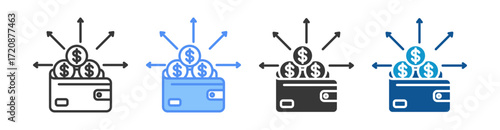 Expense Icon Set Multiple Style Collection