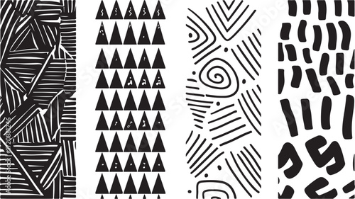 Geometric Cutout Silhouette Bundle