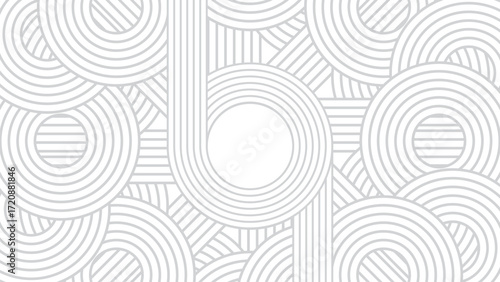 minimal abstract geometric line circle pattern background design. elegant and modern geometric wallpaper.