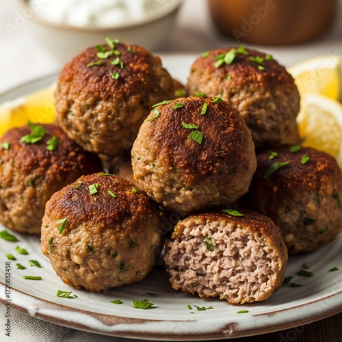Delicious Homemade Ground Meatballs.