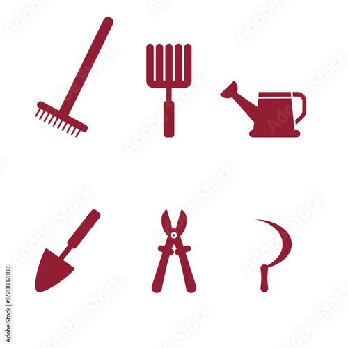 Set of gardening tools
