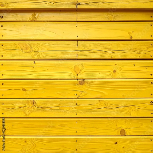 Wallpaper Mural Yellow wooden planks Torontodigital.ca
