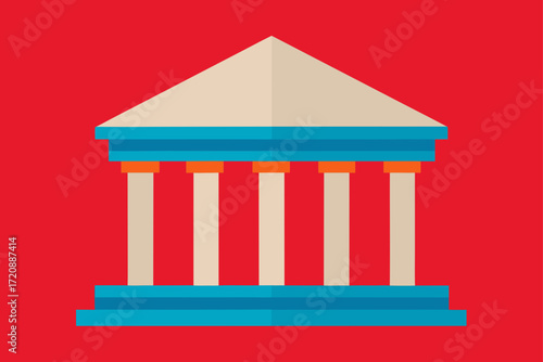 vector illustration of a column