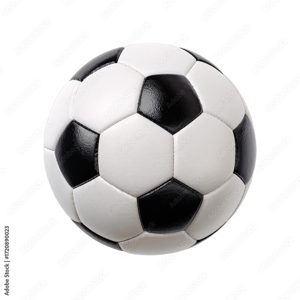 Obraz premium Classic soccer ball isolated on transparent background