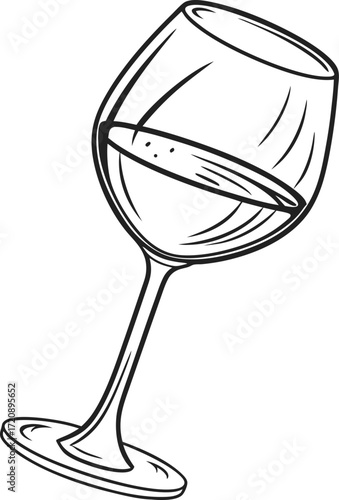 Transparent glass honesty outline icon vector.