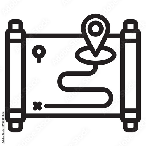 Old Map Icon