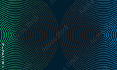 dark blue modern business theme background with circle ornament, vector eps10