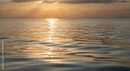 beautiful sunset over the sea