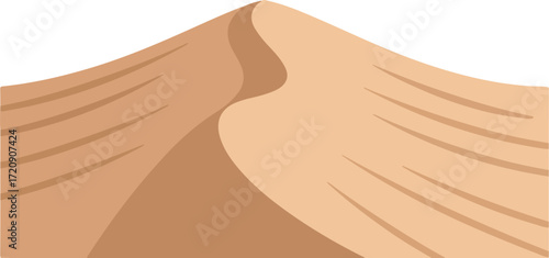 Tan sand dune in a desert, suitable for travel blogs, website backgrounds, desertthemed designs, nature publications, and environmental graphics.