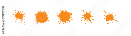 Collection of amazing yellow splash brush stroke designs for abstract backgrounds, paint effects, and modern artistic decoration