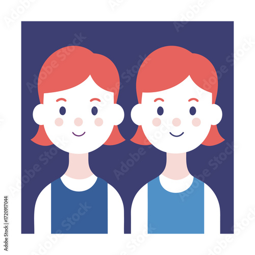 Twin children