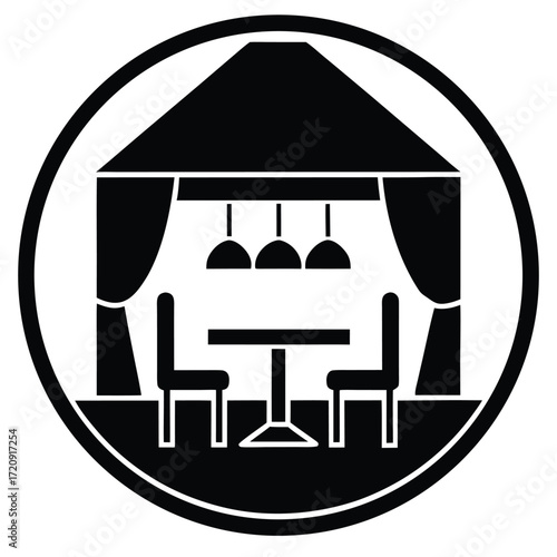 manger silhouette vector illustration