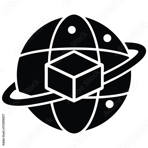 mixed reality silhouette vector illustration