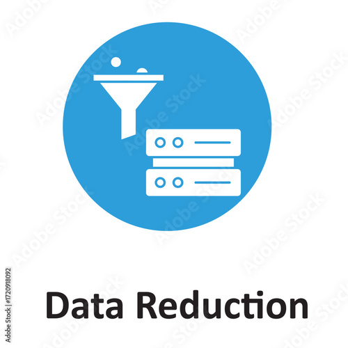 Data reduction  Vector Icon which can easily modify or edit