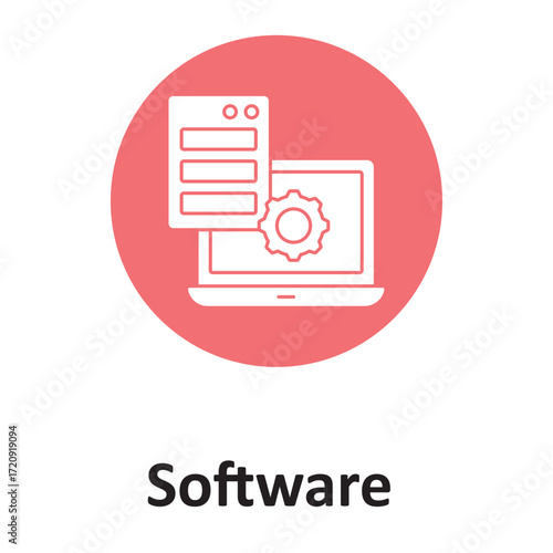 Software Setup Vector Icon which can easily modify or edit
