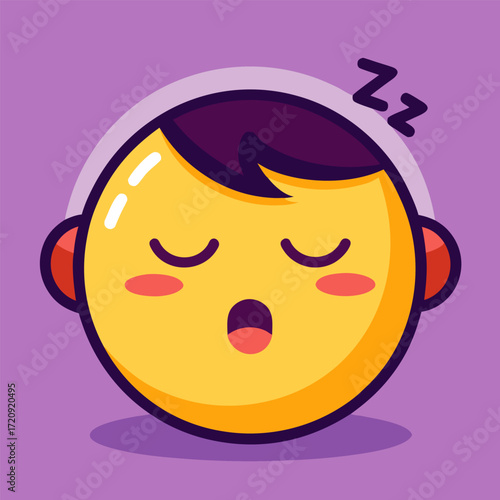 sleeping emoji face z z z s symbol peaceful rest dreamy comfort relaxation tiredness exhaustion