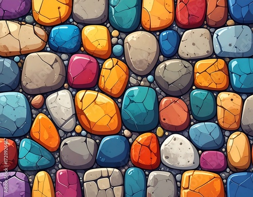 Colorful, textured paving stones (1)