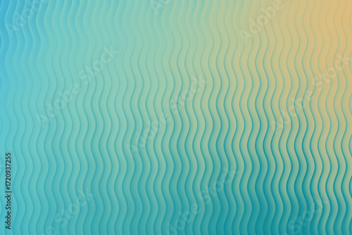 Abstract wavy lines background with blue and yellow gradient