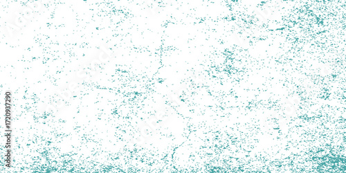 Abstract blue water texture with a grunge paint splash and dirty frame for a winter or cold backdrop