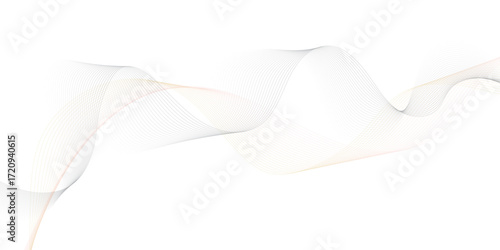 Abstract flowing wave lines in gradient colors of soft blue and golden yellow on a white background,
smooth curves creating a sense of motion and harmony, minimalistic modern design,
elegant and airy,