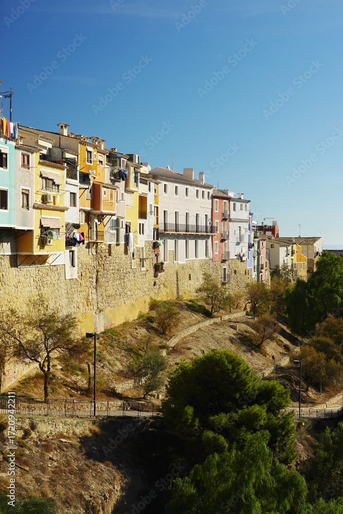 Obraz premium La Vila Joiosa town in Costa Blanca, Spain