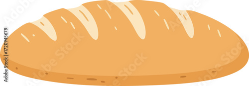 A loaf of freshly baked bread with visible slashes on top.