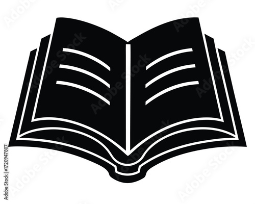 gospel book vector Illustration on black color and white background