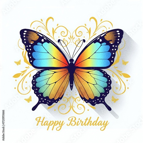 vector illustration of a butterfly