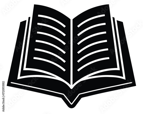 psalms book vector Illustration on black color and white background