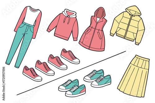 Set of Winter Dress Collections