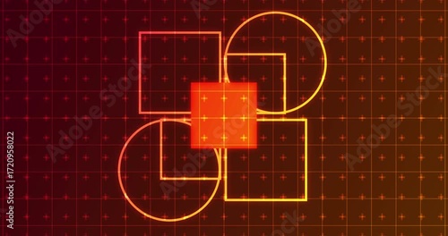 Minimalist graphic design for Business Workflow,Data Exchange,Decentralized Systems, and digital backdrops. 4K Abstract Geometric Design Background. Features animated geometric shapes on a background
