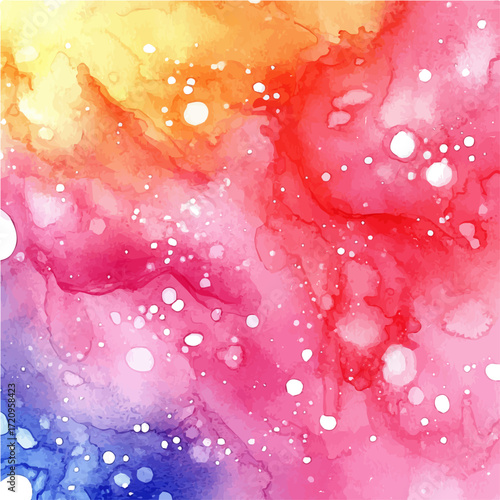 Indie Poster, watercolor painting vector, isolated on a white background.