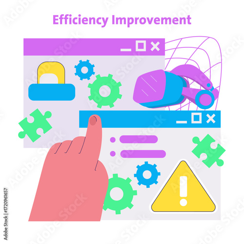 Efficiency Improvement Concept with Interface Elements