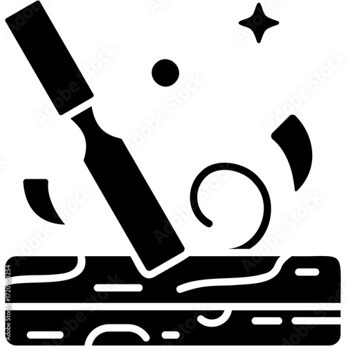 Wood Carving Icon