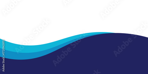 Curved Header and Footer Element. Vector EPS 10