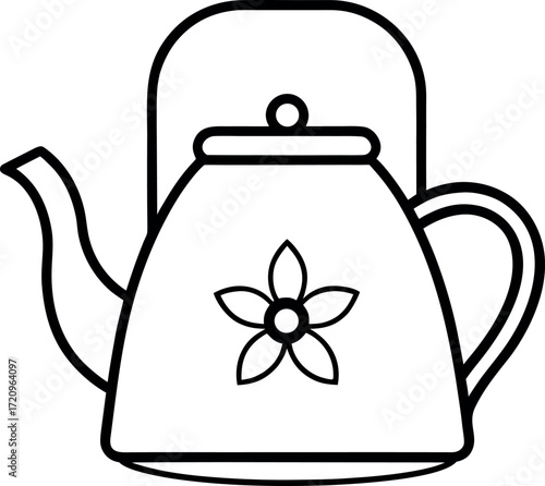 teapot isolated on white