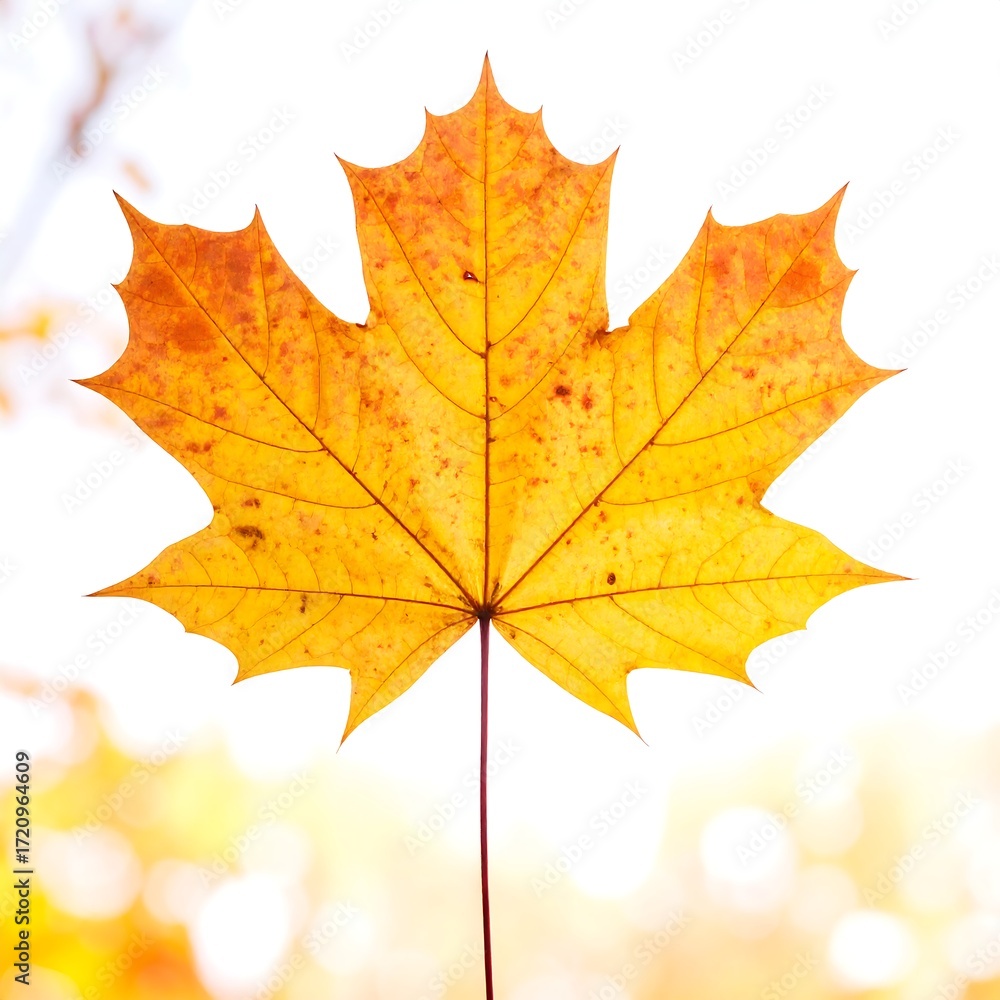 Fototapeta premium Vibrant autumn leaf