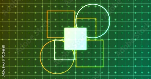 Minimalist graphic design for Business Workflow,Data Exchange,Decentralized Systems, and digital backdrops. 4K Abstract Geometric Design Background. Features animated geometric shapes on a background
