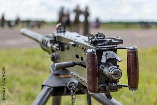 Slika na platnu M2 50 caliber machine gun or Browning, 12 7, M2 HB, french army