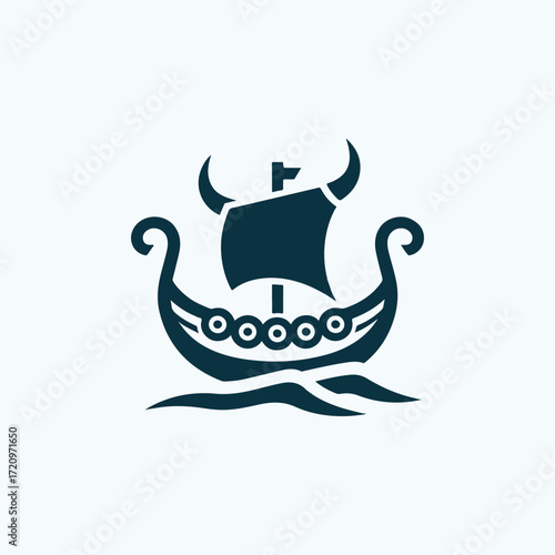 Viking ship logo