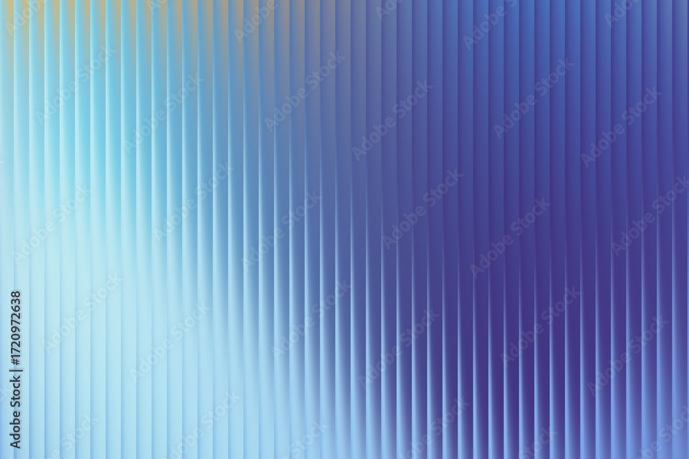 Fototapeta premium Abstract vertical ribbed pattern with blue and purple gradient
