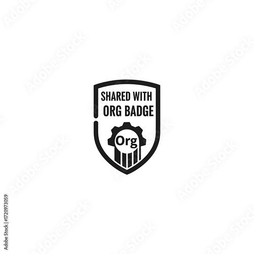 Free Download Shared Organizational Badge Design. - GFXLoad