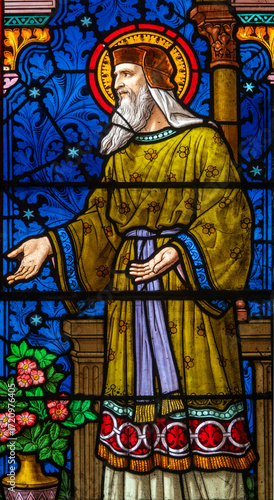Stained glass (19th century) of Saint Joachim.
