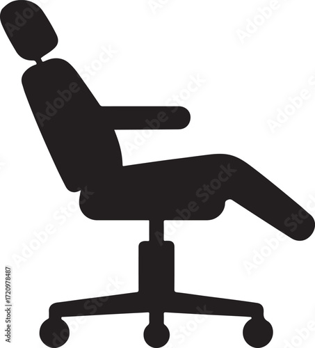 
Relaxing Recliner Chair Silhouette: Comfortable and Adjustable Furniture for Lounging
