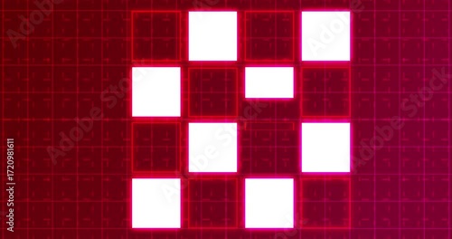 Abstract shapes background for Business Workflow,Data Exchange,Decentralized Systems, and digital backdrops.4K Abstract Geometric Design Background.Features animated geometric shapes on a background
