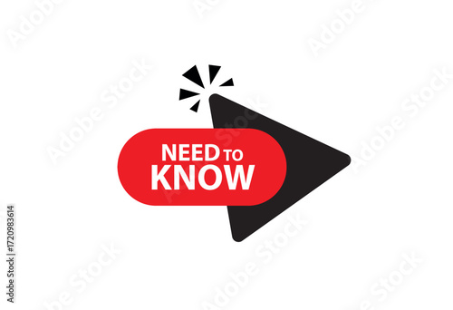 Need To Know text on white background	