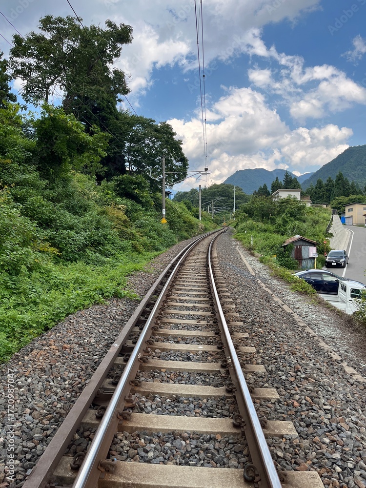 Fototapeta premium 山形の線路