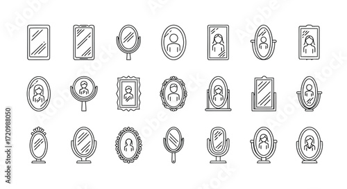 Collection of various mirror designs