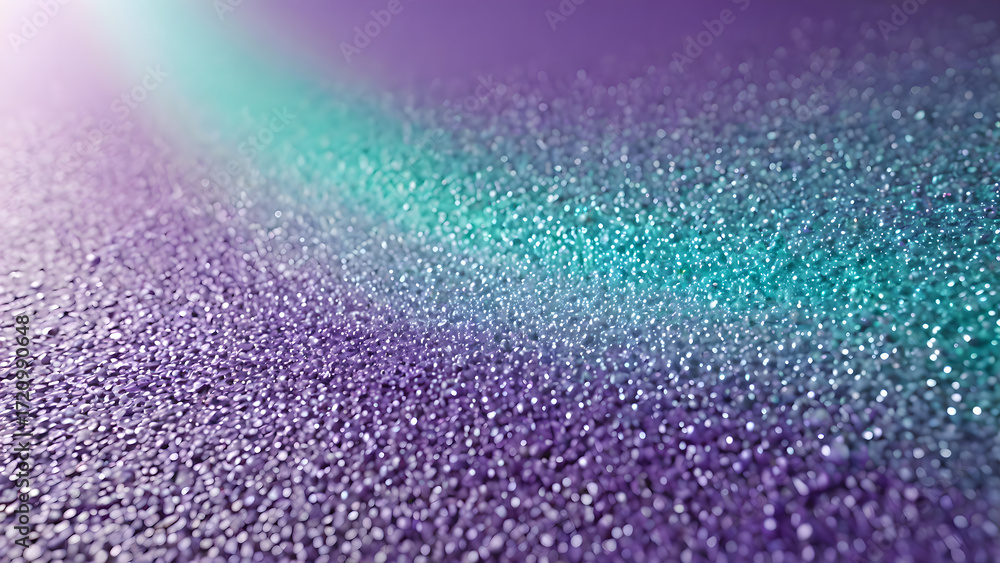 Fototapeta premium Glossy teal purple paint waves 